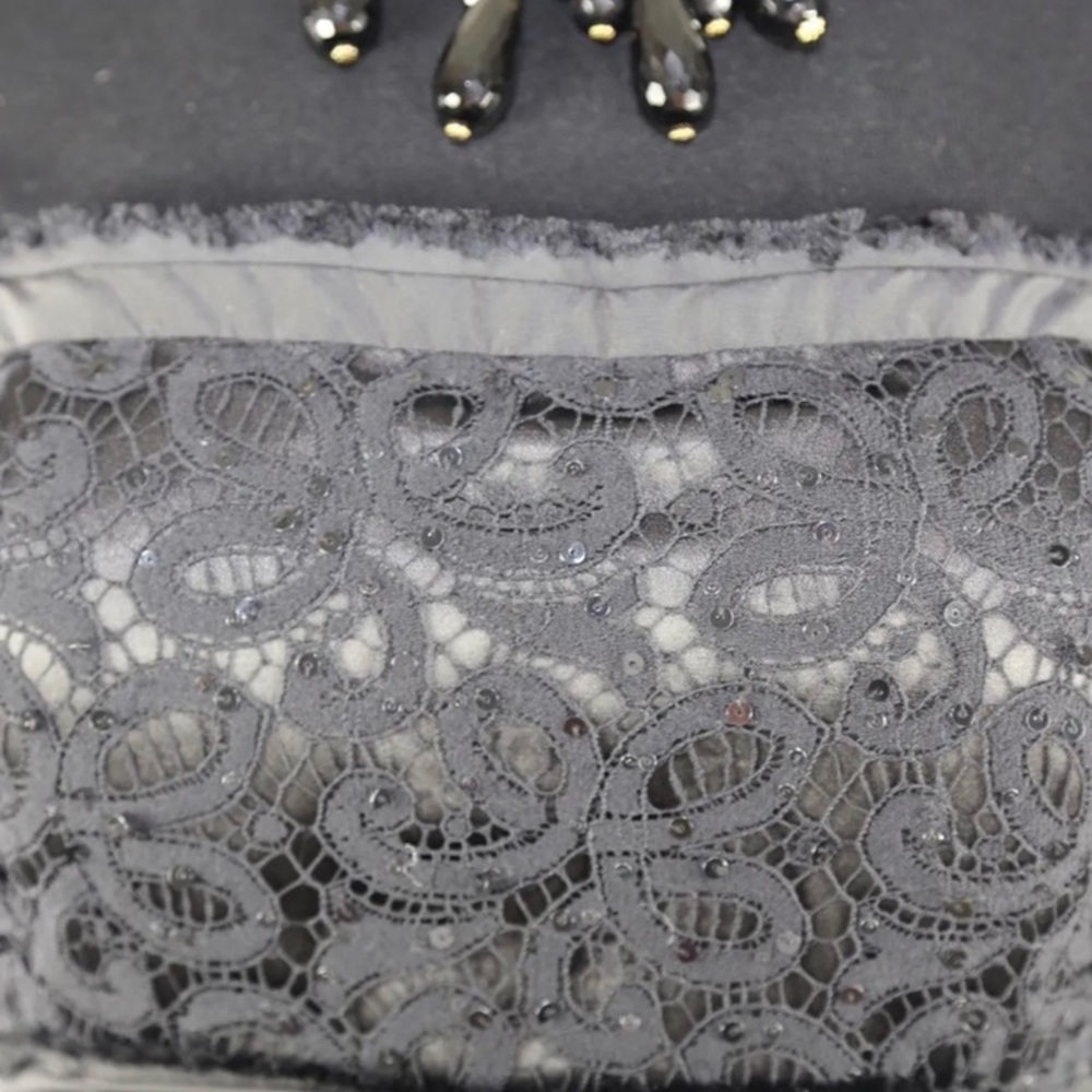 Marc Bouwer Black Beaded Bubble Cocktail Dress 6 - Picture 10 of 11